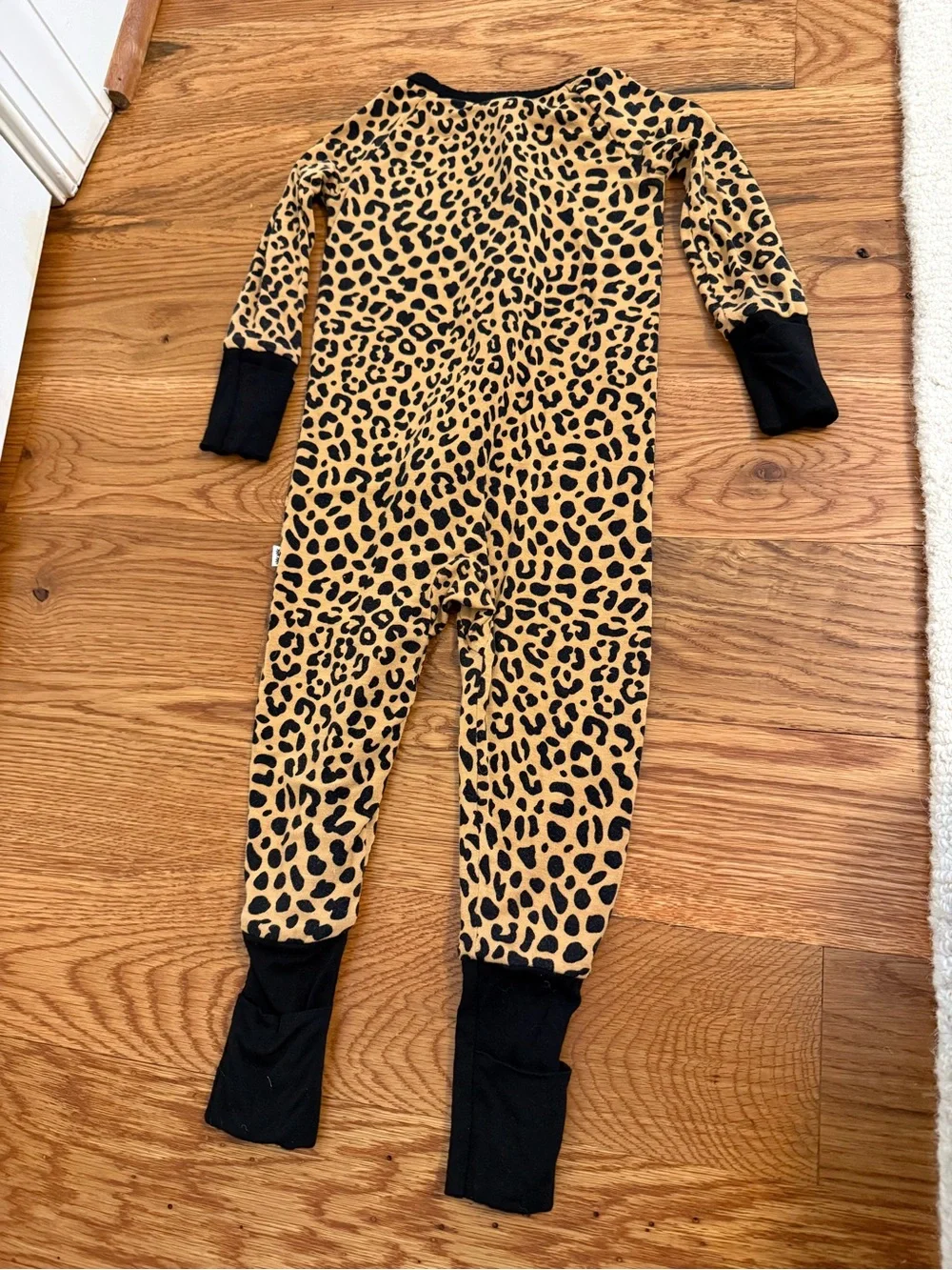 Little Sleepies Pajama Zippies with Leopard Print Size 6-12 Months